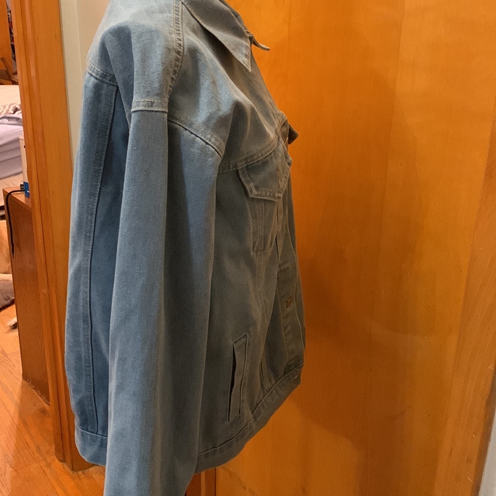 No name brand light blue denim jacket - Picture 6 of 8